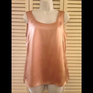 Pale Pink Silk Tank by Talbots